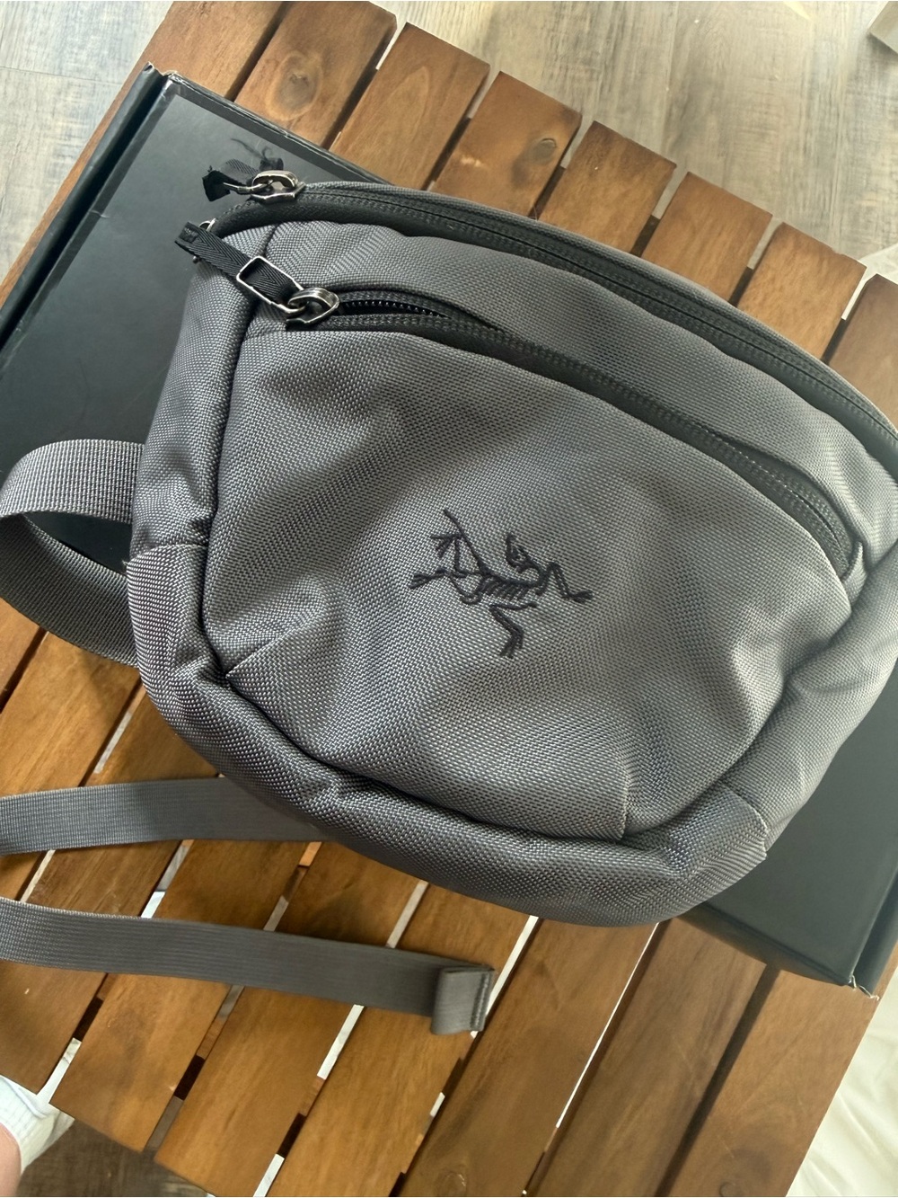 Gray Men's Crossbody Sling Bag - Durable Everyday Carry